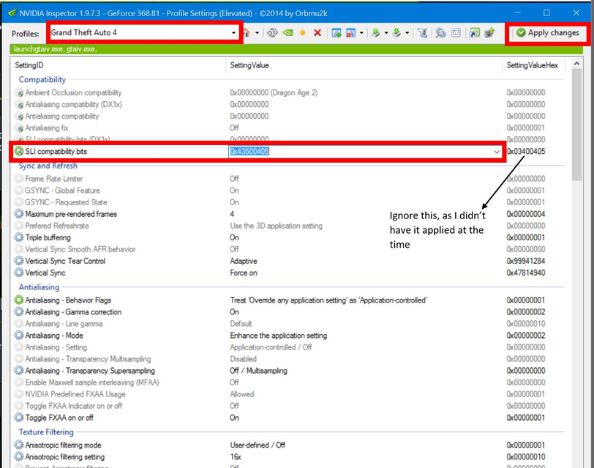 configure sli settings